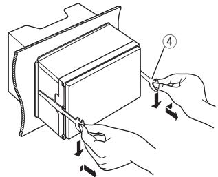 KENWOOD DDX491HD - □Removing the unit - 1