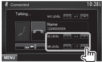 KENWOOD DDX491HD - Reducing noise/adjusting the echo cancel level - 1
