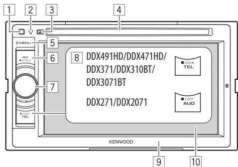 KENWOOD DDX491HD - DDX491HD/DDX471HD/DDX371/DDX310BT/ DDX3071BT/DDX271/DDX2071 - 1