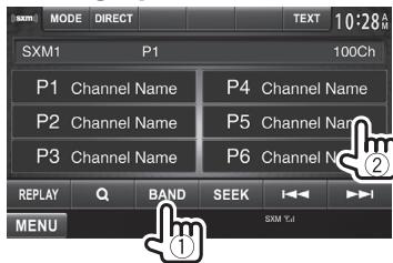 KENWOOD DDX491HD - □ Selecting a preset channel - 1