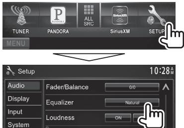 KENWOOD DDX491HD - Selecting a preset sound mode - 1