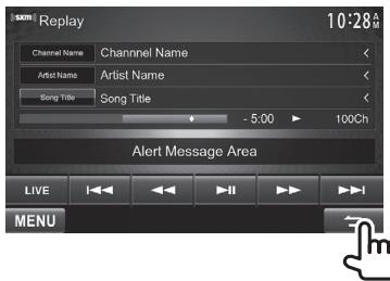 KENWOOD DDX491HD - Changing to the channel reception screen - 1