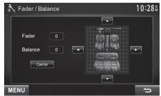 KENWOOD DDX491HD - Audio> setting screen - 1