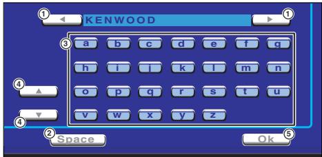 KENWOOD a b c d e f q h i j k l m n o p q r s t u v w x y z Space Ok
