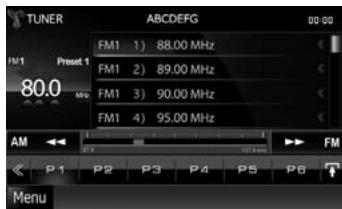 KENWOOD DNX7710BT - - Búsqueada de emisora - 1