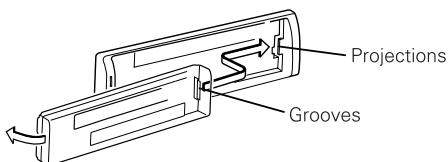 KENWOOD KDC-3024 - Reattaching the Faceplate - 1