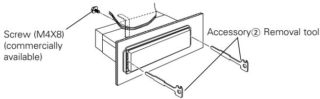 KENWOOD KDC-3024 - Removing the Unit - 1