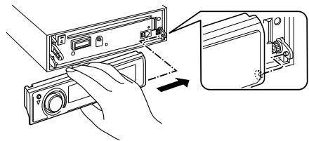 KENWOOD KDC-BT952HD - Reattaching the Faceplate - 1