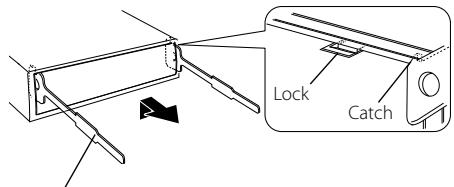 KENWOOD KDC-BT952HD - Removing the hard rubber frame - 1