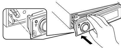 KENWOOD KDC-BT952HD - Reattaching the Faceplate - 2