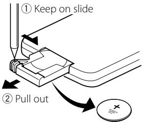 KENWOOD KDV-S250P - Loading the battery - 1