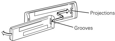 KENWOOD KRC-37 - Reattaching the Faceplate - 1