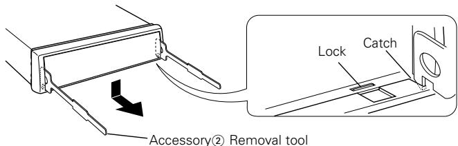 KENWOOD KRC-37 - ■ Removing the hard rubber frame - 1
