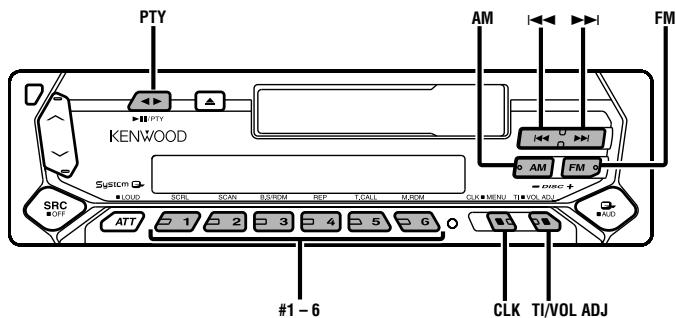 KENWOOD KRC-394 - Strojenie zaprogramowane - 1