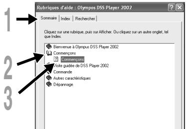 OLYMPUS DS-20 - Recherche dans la liste des rubriques - 1