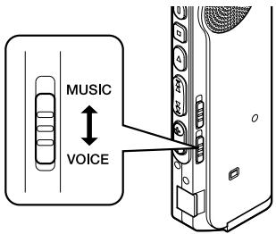 OLYMPUS DS-20 - Switching Between the Voice Recorder and Music Player - 1