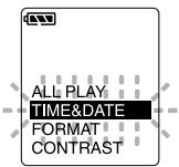 OLYMPUS DS-20 - Changing the Time/Date - 2