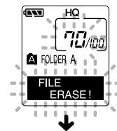 OLYMPUS DS-20 - Erasing One File at a Time - 4