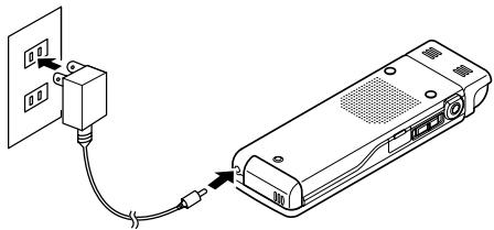 OLYMPUS DS-30 - Using the AC Adapter - 1