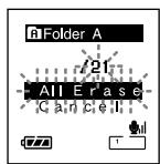 OLYMPUS DS-30 - Erase All Files from a Folder - 3