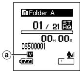 OLYMPUS DS-30 - Press the STOP button to close the menu. - 1