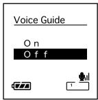 OLYMPUS DS-30 - "On/Off" setting - 1