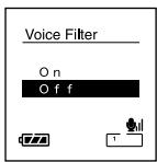 OLYMPUS DS-30 - Set the Voice Filter (Voice Filter) - 4