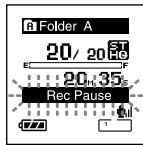 Folder A 20/ 20 ST E F 20 35 s Rec Pause