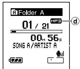 Folder A 01 / 21 MP3 00m 56s SONG A/ARTIST A d 771 1