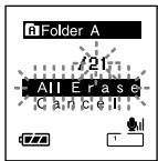 Folder A 21 All Er'ase Cancel