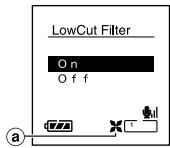 LowCut Filter On Off a