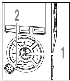 2 ± OK MENU 1