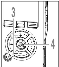 3 + OK MENU - 4
