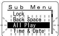 OLYMPUS WS-300M - Sub Menu Setting - 4