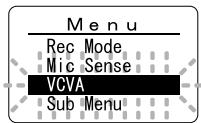OLYMPUS WS-300M - Using the Variable Control Voice Actuator (VCVA) - 2