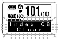 OLYMPUS WS-300M - Clearing an Index Mark - 1