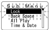 OLYMPUS WS-300M - Sub Menu Setting - 3
