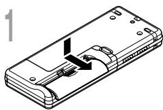 OLYMPUS WS-300M - Inserting Battery - 1