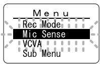 OLYMPUS WS-300M - Microphone Sensitivity (Mic Sense) - 2