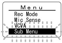 OLYMPUS WS-300M - Sub Menu Setting - 2