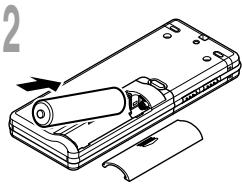 OLYMPUS WS-300M - Replacing the Battery - 1