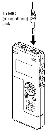To MIC (microphone) jack