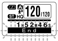 OLYMPUS WS-300M - When Playing Back or Fast Forwarding to the End of the Last File - 1