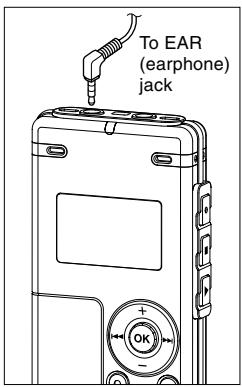 To EAR (earphone) jack