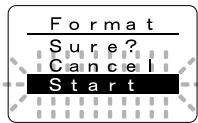 OLYMPUS WS-300M - Formatting the Recorder (Format) - 6