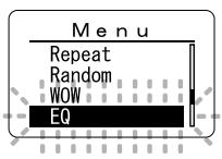 OLYMPUS WS-300M - When Changing the User Equalizer - 1