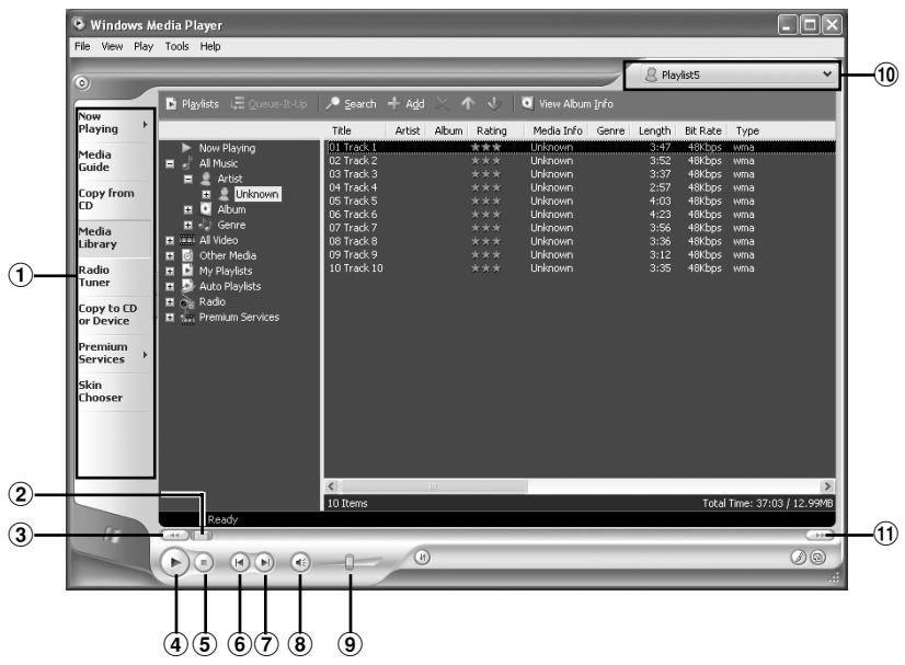 Windows Media Player File View Play Tools Help Playout5 Playouts Queue-It-Up Search Add View Album Info Title Artist Album Rating Media Info Genre Length Bit Rate Type 01 Track 1 ★★★ Unknown 3:47 48kbps wma 02 Track 2 ★★★ Unknown 3:52 48kbps wma 03 Track 3 ★★★ Unknown 3:37 48kbps wma 04 Track 4 ★★★ Unknown 2:57 48kbps wma 05 Track 5 ★★★ Unknown 4:03 48kbps wma 06 Track 6 ★★★ Unknown 4:23 48kbps wma 07 Track 7 ★★★ Unknown 3:56 48kbps wma 08 Track 8 ★★★ Unknown 3:36 48kbps wma 09 Track 9 ★★★ Unknown 3:12 48kbps wma 10 Track 10 ★★★ Unknown 3:35 48kbps wma Ready Total Time: 37:03 / 12.99MB