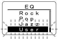 OLYMPUS WS-300M - When Changing the User Equalizer - 2