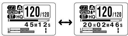 OLYMPUS WS-320M - ① VCVA recording level meter - 1