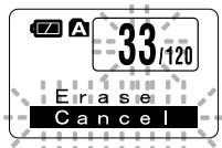 OLYMPUS WS-320M - Erasing One File at a Time - 3